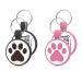 Whoseid QR code Cat brand modifiable pet online profile allotment pages several emergency contacts noiseless silicone cat brands collar accessories personalized cat brand (small breeds Small Breeds-1 "Black/pink