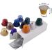 Lot de 100 capsules jetables en aluminium pour caf avec film d' tanch it autocollant dosettes r utilisables portion unique Bleu Ciel - Buy Online on GoSupps.com