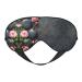 Spa Stone and Rose Flowers Print Double-Sided Eye Mask Soft and Light Blocking for Enhancing Sleep Quality