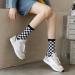 Akamas Women s Colorful Checkered Socks - Funny Breathable Cotton Crew Socks Warm Everyday Sports Socks Size 35-41 - Perfect Gift! - Buy Online on GoSupps.com