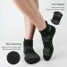 Cooplus Men's Cotton Athletic Ankle Socks with Arch Support (6 Pairs) - Black/Grey - Buy Online on GoSupps.com