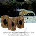 GarPet Aquarium Decoration Tree Stump Cave Tube - Ideal Spawning Cave for Fish Crabs & Catfish | Durable Clay Aquarium Decor for Aquatic Life - Buy Online on GoSupps.com