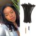 4 Inch Dreadlock Extensions Human Hair 30 Strands Locs Extensions Real Human Hair  Natural Black for Women Men Kids Full Handmade Permanent Locs Can Be Dyed and Bleached 4Inch/30 locs 1B/0.8cm