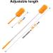 Microfiber Duster Kit - Hand Washable with 2 Replaceable Heads | Extendable Pole | Detachable for Home, Office, Car, Window, Furniture | Bright Orange - Buy Online on GoSupps.com