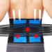 Large size 5xl 6xl double retractable lordosis support belt waist backrest orthopedic corset decompression belts of the lumbar spine waist trainer pain relief (color: blue xxl blue