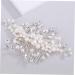 FRCOLOR 1pc Flower Crystal Ab Rhinestones Wedding Headpiece Metal Hair Claw Clips Crystal Vintage Bridal Hair Clips Silver Barrettes Hair Accessories Tiara Manual Bride Comb - Buy Online on GoSupps.com