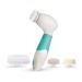 Pursonic Pursonic Advanced Facial and Body Cleansing Brush for Removing Makeup & Exfoliating Dead Skin - Includes 4 Multifunction Brush Heads: Facial Body Pumice Stone and Sponge (aqua) 1 count