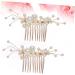 FRCOLOR Set of 3 Pearls Hair Comb Wedding Comb Made of Crystal Elegant Hair Comb Pearl Hair Comb Pearl Wedding Comb Headpiece Made of Pearls Hair Comb for Women Accessories Handmade Bride - Buy Online on GoSupps.com
