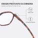 ZENOTTIC Blue Light Blocking Glasses - Hexagonal Eyewear for Men & Women | Anti Blue Ray Computer Glasses in Tortoise 0.0 x - Buy Online on GoSupps.com