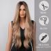 Esmee Long Wavy Ombr Strawberry Blonde Wig | 26 Natural Synthetic Heat Resistant Hair for Women - Perfect for Daily Wear, Parties & Cosplay - Buy Online on GoSupps.com
