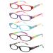 Kerecsen 5 Pack Reading Glasses for Women and Men Spring Hinge Ladies Readers (Multicolor-3 1.25) Multicolor-3 1.25 x