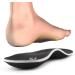 Knixmax Outdoor Orthopedic Insoles for Flat Feet | Plantar Fasciitis Relief | EU37 - Black | Comfortable Support for Men & Women - Buy Online on GoSupps.com