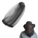 Zeayebsr 4 Pack Black Mosquito Repellent Insect Protection Balaclava for Outdoor Camping and Travel