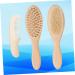 Healeved Wood Tools Scalp Massager Brush Set for Babies - Gentle Massage and Detangling Hairbrush - Buy Online on GoSupps.com