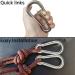 Rtudan 4 Stainless Steel Spring Snap Hook Carabiner - Heavy Duty Clip (4 Pack) - Buy Online on GoSupps.com