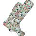 Japanese Chin Dog Compression Socks | Cute Flower Patterns | 15-20 mmHg Support for Running & Cycling - Unisex - Buy Online on GoSupps.com