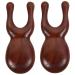 Beaupretty 2st massage device Hand massager shiatsu massage practical nose scraps comfortable nasal sucher cosmetics massage tab LoCenkamm health comb travel craft ridge sandalwood 9.00x3.50cmx2pcs as shown