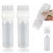 unel Hair Oil Applicator Bottles (2 PCS) Root Comb Applicators Easy to Use for Hair Dyes & Oils (Clear)