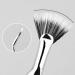Mascara Fan Brush for Lashes | Soft Synthetic Fiber 120 Mascara Fan Brush | Eyelash Makeup Brush Folding Eyelash Eyebrow Brush for Elongated Volumized Eye Lashes Frifer - Buy Online on GoSupps.com
