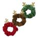 FRCOLOR Christmas Hair Rope Thick Hair Ties Christmas Hair Ties Christmas Hair Bobbles Hair Jewels for Women Curly Hair Ties Decor Women Elastic Hair Ring Miss Ribbon Fabric Girl