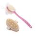 Qymwanna 2 Pack Bath Brush for Dry and Wet Use 1 Bath Brush Long Handle for Shower and 1 Round Back Brush Gentle Exfoliating for Softer Skin Improve Circulation.