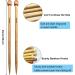Bamboo Knitting Needles - 10-inch US Size 7 (4.5mm) Single Pointed Needles for DIY Knitting - Buy Online on GoSupps.com