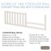 Sorelle 148 Toddler Solid Wood Bed Rail & Crib Conversion Kit | Universal & Timeless Style | Weathered White | 51"x1"x14"  Converts Crib to Toddler Bed - Buy Online on GoSupps.com