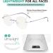 Eyekepper Frameless Progressive Blue Light Filter Reading Glasses - Multifocus Retro Round Eyeglasses for Men & Women - Purple +3.00 - Buy Online on GoSupps.com