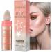 Face Powder - Body&Face Highlighter Powder Stick | Three-Dimensional Powder Makeup Brighten Makeup Blusher for Face&Body&Hair 9g Brown - Buy Online on GoSupps.com