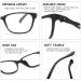 Hubeye 4 Pack Round Reading Glasses - Ultralight TR90 Black Frame Anti-Blue Light 3.0 Diopters for Men & Women - Buy Online on GoSupps.com