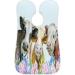 Beard Bib Apron for Men - Non-Stick Waterproof Hair Catcher Cape | Ideal for Shaving & Grooming - Cow Butterfly Flower Design - Buy Online on GoSupps.com