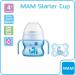 MAM Starter Cup with Handles & Soother - 150ml Blue | 4+ Months Baby Feeding Set - Buy Online on GoSupps.com