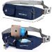 Waterfly Stylish Hip Belt Pocket for Men & Women - Perfect for Sports Jogging Running & Travel - Dark Blue Fanny Pack & Bum Bag - Buy Online on GoSupps.com