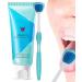 Voiakiu Tongue Cleaning Gel Set - Natural Organic Gel & Brush for Bad Breath & Stain Removal | Effective Oral Care for Men - Buy Online on GoSupps.com