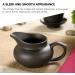 Tofficu Coffee Creamers Glass Water Pitcher Creamer Pitcher with Handle Milk Creamer Sauce Pitcher Coffee Syrup Jar Server for Home Made Iced Lemon Water and Tea Ceramic Kettle Coffee Creamer - Buy Online on GoSupps.com