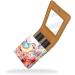 Travel Lipstick Organizer Case | Portable Makeup Bag with Mirror | Abstract Vintage Flowers & Birds - Shop Now - Buy Online on GoSupps.com