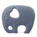 PREMYO Elephant Teething Ring for Babies Cooling - Teething Aid Made of Silicone BPA Free Soft - Relieves Teething Pain - Gray