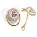 Baby pacifier night sneaker for babies aged 6 to 18 months BPA-free soft silicone-strass-bling pacifier with chain clip essentials for premature babies and (white)