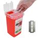 Blade Disposal Box for Barbershop | Red Razor Blade Disposal Container for Hairdressing & Salon Safety - Buy Online on GoSupps.com