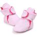 LACOFIA Baby Boys Girls Anti-Slip Soft Sole Slipper Booties 6-12 Months - Pink Stripes - Buy Online on GoSupps.com