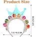 Handcess Light up Birthday Headband Festival LED Crown Hair Band Luminous Costume Hair hoop Party LED Hair Accessories for Women Colorful - Buy Online on GoSupps.com