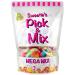 1kg MEGA MIX Pick & Mix Sweets - Up to 80 Different Pick n Mix Sweets in one pouch - Optional Gift Message Pink & Blue Designs - The Ultimate Pick and Mix Sweets Selection - Pink 1 kg (Pack of 1) Pink