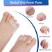 Pinky Toe Separator and Bunion Corrector for Pain Relief - Silicone Gel Protectors for Calluses, Blisters, Corns - Fits Men and Women - Buy Online on GoSupps.com