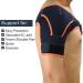 Adjustable Shoulder Support Brace - Compression Bandage Wrap for Joint Pain Relief | Strong Elastic Material | Perfect for Sports & Gym - Buy Online on GoSupps.com
