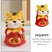 ORFOFE Digital Dash 2 Pcs Year of The Tiger Bobble Head Ornament Resin Red Blush Office Pearlescent Fengshui Statue Red 1x2pcs 6X6X9.5CMx2pcs - Buy Online on GoSupps.com