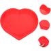 PRETYZOOM Mold Heart Shaped Biscuit Heart Cupcake Pan Silicone Cookie Mini Cupcake Heart Cake Pan Baking Supply Tube Baking Tins Cake Tin Red Wedding Large Baking Dish Silica Gel - Buy Online on GoSupps.com
