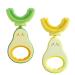 RAXIFU 2 Pack Toddler Toothbrush for Age 2-6 Years,Kids Toothbrush for 1-7 Years Children, U-Shape Extra Soft Toothbrush for Children (Pear Green-Yellow)