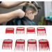 Limit Comb Set Hair Cutter Cutting Guides Set Gradient Carving Caliper Fine Cut Round Combs for Electric Hair Clipper (Red) - Buy Online on GoSupps.com