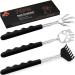 3 Pack Back Scratcher Metal Portable Telescoping Back scratchers with Rubber Handles, Extendable Back Massager Tool with Beautiful Box, Gifts for Men Women Kids Adults