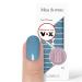 Original Miss Sophie Nail Foils The Blues I 24 Ultra-D nne Nail polish stripes single-color gray blue I for finger & toenails I sticks to natural and painted acrylic gel & shellac nails